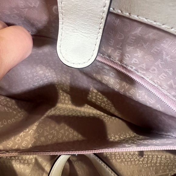 Kate Spade Camden Way Lenora Leather Double Strap Tote in Pebble, Fall Bag - Picture 12 of 16